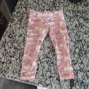 Isaac Mizrahi Kids Pink and Cream Camouflage Leggings
